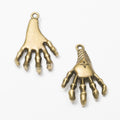 Skeleton Hand Connector Charm in Two Antique Metal Finishes view 5