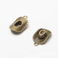 Dimensional Cowboy Hat Metal Charms in Seven Finishes view 7