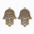 Hamsa Hand Charm Pendants in 2 Metal Finish Options view 6