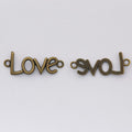 Script Love Double Loop Jewelry Connector Component view 6