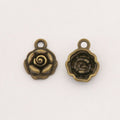 Vintage Rose Flower Charms in Multiple Finishes for Jewelry Making view 6