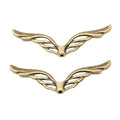 Openwork Angel Wing Spacer Beads in Antique Bronze, Antique Silver view 4
