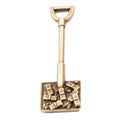 Square Shovel Pendant Charm in Two Antique Finishes view 6