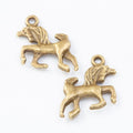 Antique Metal Horse And Rider Charm Pendant With Textured Detail, 5 Finishes view 6