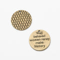 Inscribed Round Disc Metal Charms in 2 Pictured Finishes view 5