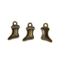 Christmas Stocking Charms in Five Distinct Metal Finishes view 6