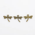 Detailed Dragonfly Charm In 5 Metal Finishes For Jewelry Making view 6