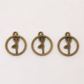 Tree Pose Yoga Charm In 2 Metal Finishes For Jewelry Making view 5