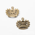 Filigree Heart Crown Metal Charm Pendant For Jewelry Making And Craft Projects view 4