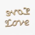 Script Love Word Jewelry Pendant Charm in Two Finishes view 5