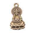 Seated Guanyin Metal Charm Pendant For Jewelry Making And Craft Projects view 5