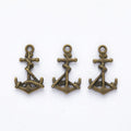 Rope Wrapped Anchor Charm in 6 Metal Finishes for Jewelry Making view 6
