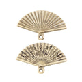 Folding Fan Charm in 2 Finishes for Jewelry Making view 5