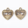 Openwork Love Heart Charm Metal Jewelry Making Component view 7