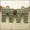 Arc de Triomphe Metal Charms in 1 Pictured Finish for Jewelry Crafts view 4