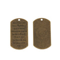 Dad Appreciation Quote Tag Pendant Charm in Four Finishes view 7