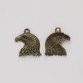 Eagle Head Metal Charm in 4 Distinct Finishes for Jewelry Making view 6