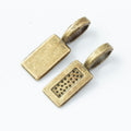 Vintage Rectangular Glue On Bail in 3 Finishes for Jewelry Making view 6