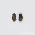 Tiny Perched Owl Charm Metal Pendant for Jewelry Making view 5
