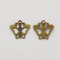 Openwork Butterfly Metal Charms in 2 Pictured Finishes view 5