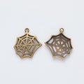 Spider Web Charm Pendants in 4 Metal Finish Options view 6