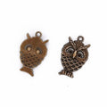 Wide-Eyed Owl Charm Metal Pendant for Jewelry Making view 5
