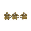 Rotary Telephone Metal Charms in Two Antique Finishes view 5