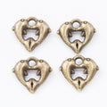 Heart and Dolphin Openwork Pendant in Two Finishes view 5