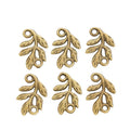 Leafy Branch Connector Vintage Metal Charm Pendant for Jewelry Making view 6
