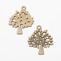 Openwork Tree Silhouette Metal Charms in Four Finishes view 7