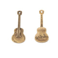 Acoustic Guitar Charm in 2 Metal Finishes for Jewelry Making view 6
