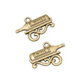 Wine Bottle Rack Charm in 2 Metal Finishes for Jewelry Making view 5