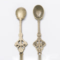 Ornate Miniature Spoon Charm in Multiple Metal Finishes for Jewelry Making view 6