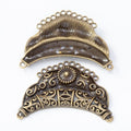 Crescent Multi Loop Metal Jewelry Connectors in 3 Finishes view 7