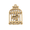 Heart Detail Birdcage Metal Charm Pendant Jewelry Making Component view 6