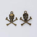 Skull And Crossbones Charm in Multiple Metal Finishes for Jewelry Making view 7