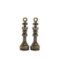 Chess King Charm In 3 Metal Finishes For Jewelry Making view 6