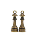 Chess Bishop Metal Charm in 3 Distinct Finishes for Jewelry Making view 6