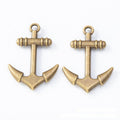 Classic Nautical Anchor Charm Metal Jewelry Making Component view 6