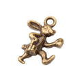 Running Rabbit Charm in 2 Metal Finishes for Jewelry Making view 5