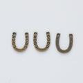 Lucky Horseshoe Charms in Three Metal Finishes for Jewelry Making view 6