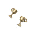 Miniature Goblet Metal Charms in Four Metallic Finishes view 6