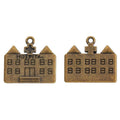 Hospital Building Charm in 2 Finishes for Jewelry Making view 5