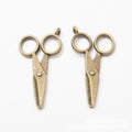 Scissors Metal Charm 3 Finish Options Craft Supply view 6