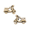 Classic Scooter Metal Charms in Four Metallic Finishes view 6