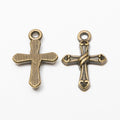 Simple Cross Charm Metal Jewelry Making Component Pendant view 7
