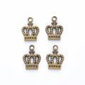 Cutout Royal Crown Metal Charms in Six Finishes Jewelry Making Pendants view 6