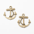 Nautical Anchor Charm in 3 Metal Finishes for Jewelry Making view 6