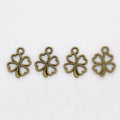 Four Leaf Clover Metal Pendant Charms in 8 Distinct Finishes view 7