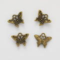 Filigree Butterfly Metal Charms in Three Antique Finishes view 6
